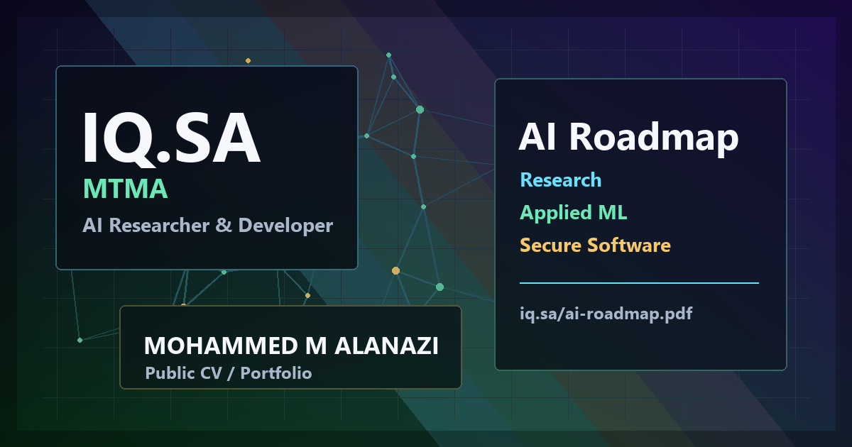 Abstract AI roadmap visual for IQ.SA